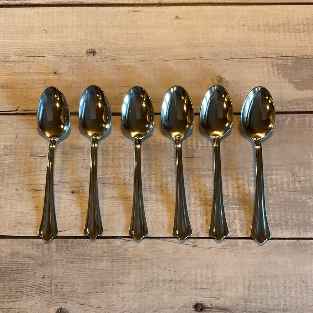 Oneida KIMBRA Stainless Flatware Oval Place Soup Spoons Set Of 6 USA Lot #2